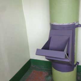 В доме №52 ул.Богдана Хмельницкого выполнен ремонт мусоропроводов